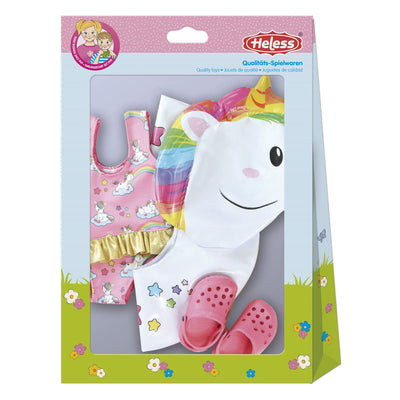 Puppen Schwimmring Einhorn, 28-35 cm
