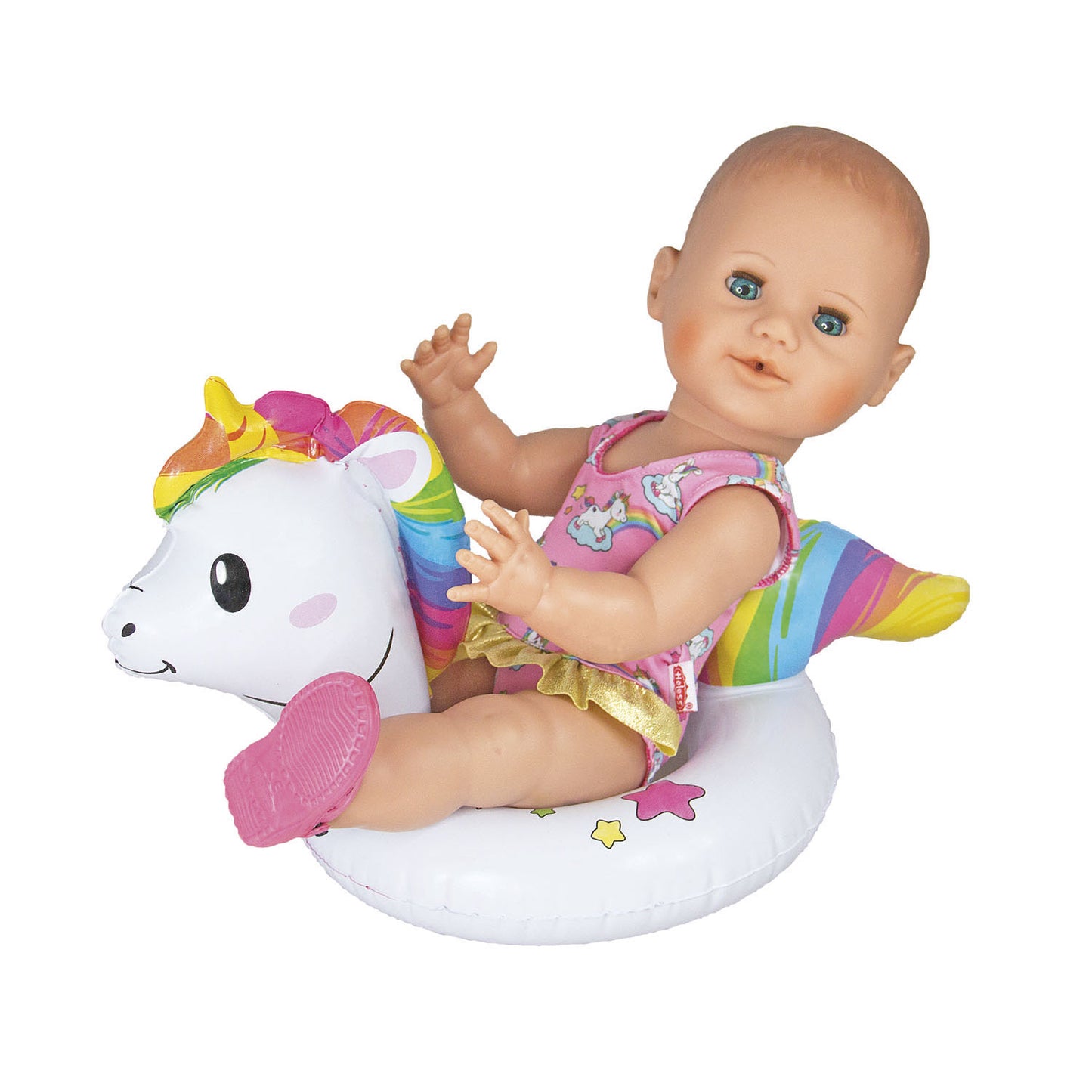 Puppen Schwimmring Einhorn, 28-35 cm