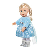 Puppenkleid-Eis-Prinzessin mit Umhang, 28-35 cm - afbeelding 4