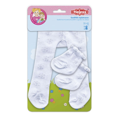 Dollsmacle mit Socken - Schneeflocken, 28-35 cm