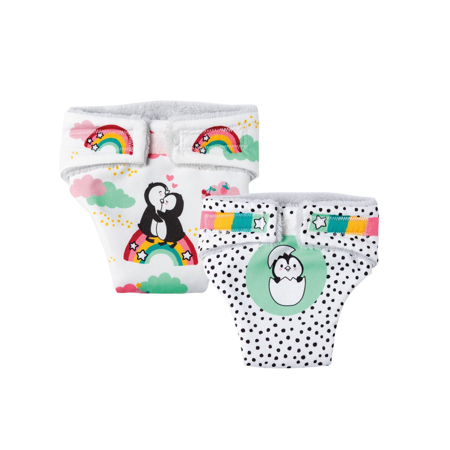 Puppenwindeln Penguin 2 Stücke, 28-35 cm