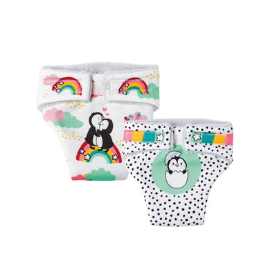 Puppenwindeln Penguin 2 Stücke, 28-35 cm