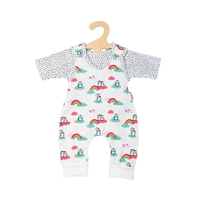 Puppen-Strampler-Pinguin mit T-Shirt, 35-45 cm