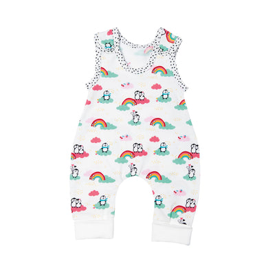 Puppen-Strampler-Pinguin mit T-Shirt, 35-45 cm