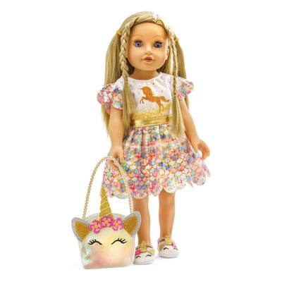 Doll Bag Unicorn, 35-45 cm