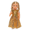 Puppenkleid Golden Star, 28-35 cm