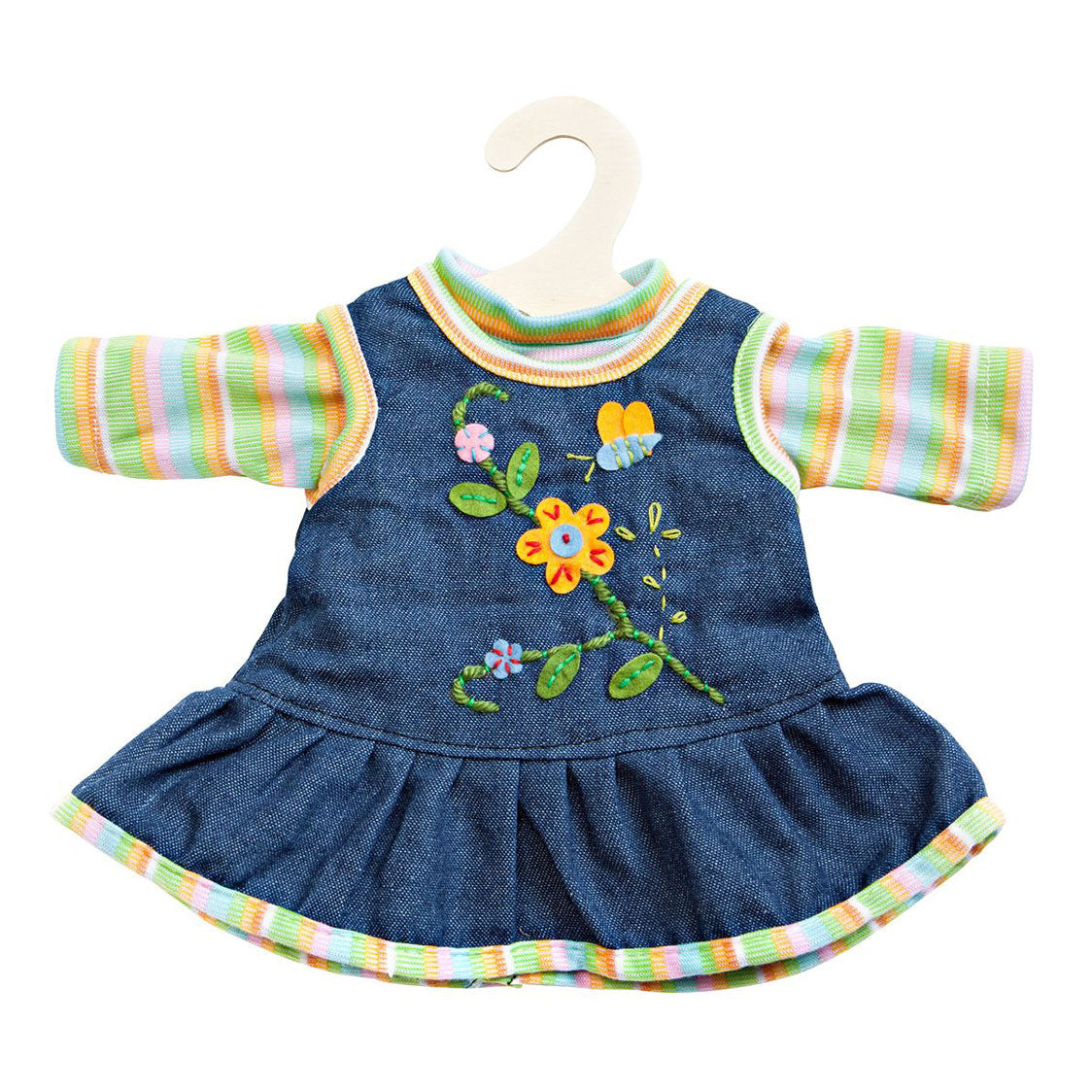 Heless Trendy Puppenkleid mit T-Shirt Blue, 28-35 cm