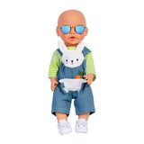 Heless Dolls Sonnenbrille Gold Blau spiegelte sich - afbeelding 3