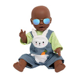 Heless Dolls Sonnenbrille Gold Blau spiegelte sich - afbeelding 4
