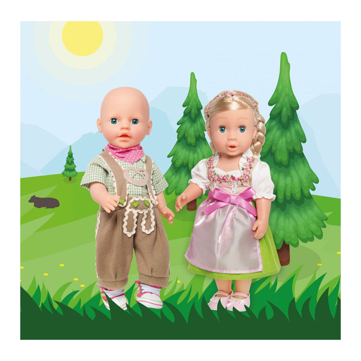 Heless Doll Kleid Heidi, 28-35 cm