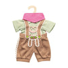 Heless Dolls Kleidung Lederhosen mit Hemd und Schal, 28-35 cm