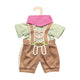Heless Dolls Kleidung Lederhosen mit Hemd und Schal, 28-35 cm