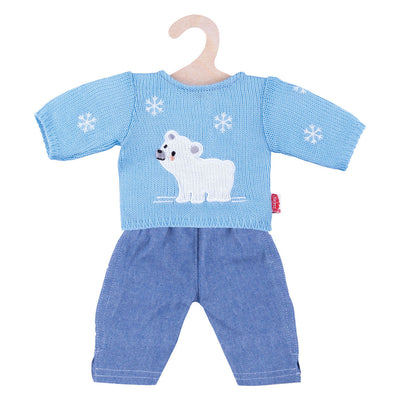 Heless Dolls Jeans mit Eisbärenpullover, 28-35 cm