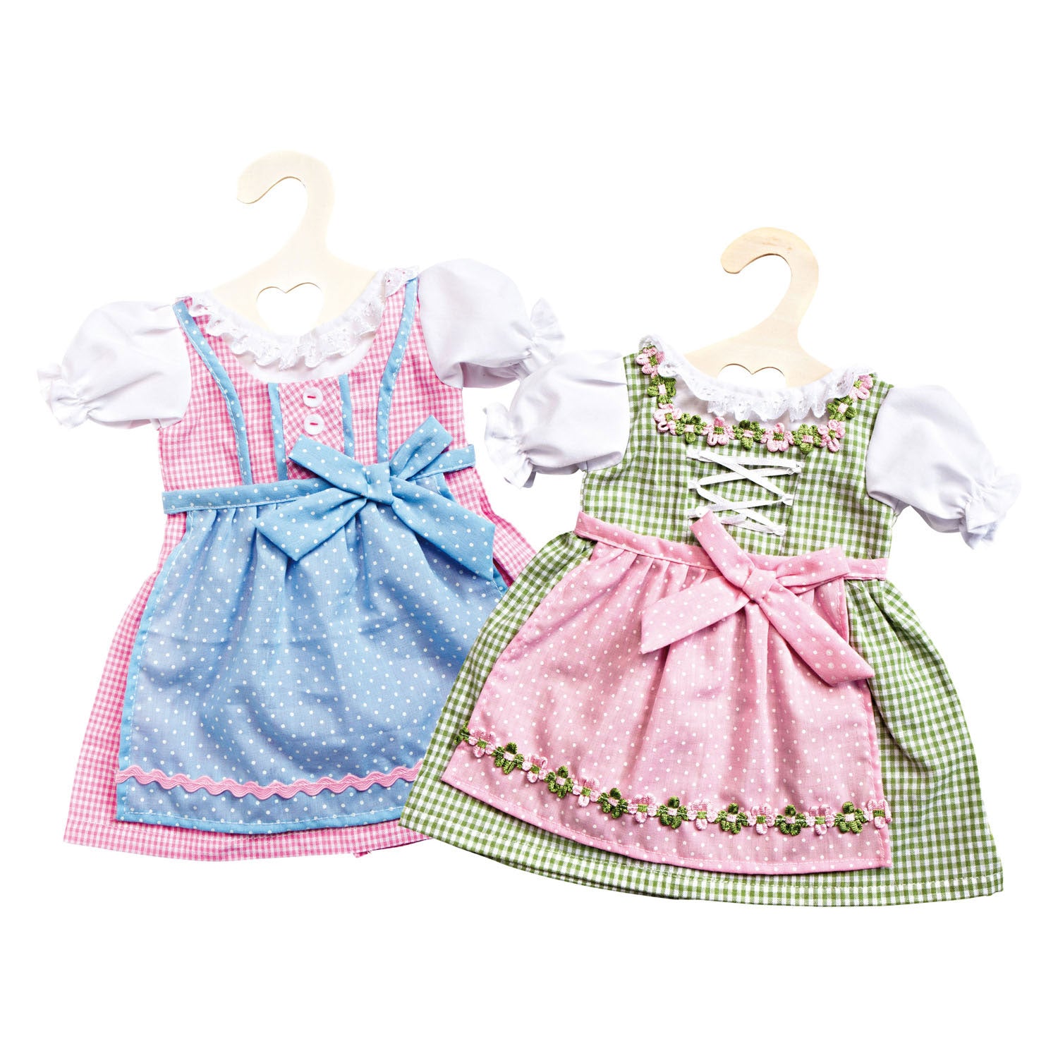 Heless Puppenkleid rosa und blau, 35-45 cm