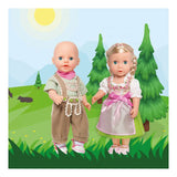 Heless Dolls Kleidung Lederhosen mit Hemd und Schal, 35-45 cm - afbeelding 4