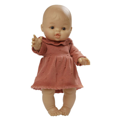 Heless Dolls Strickkleid Pfirsich, 35-45 cm