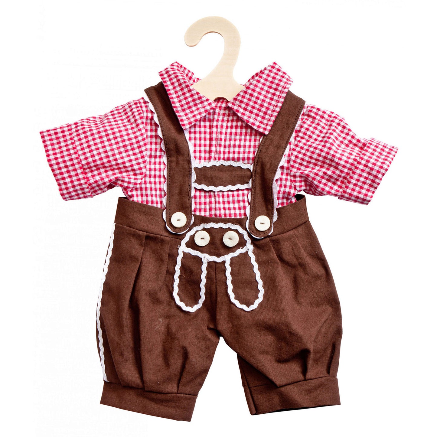 Heless Puppen traditionelle Hosen und Hemd, Größe 28-35 cm