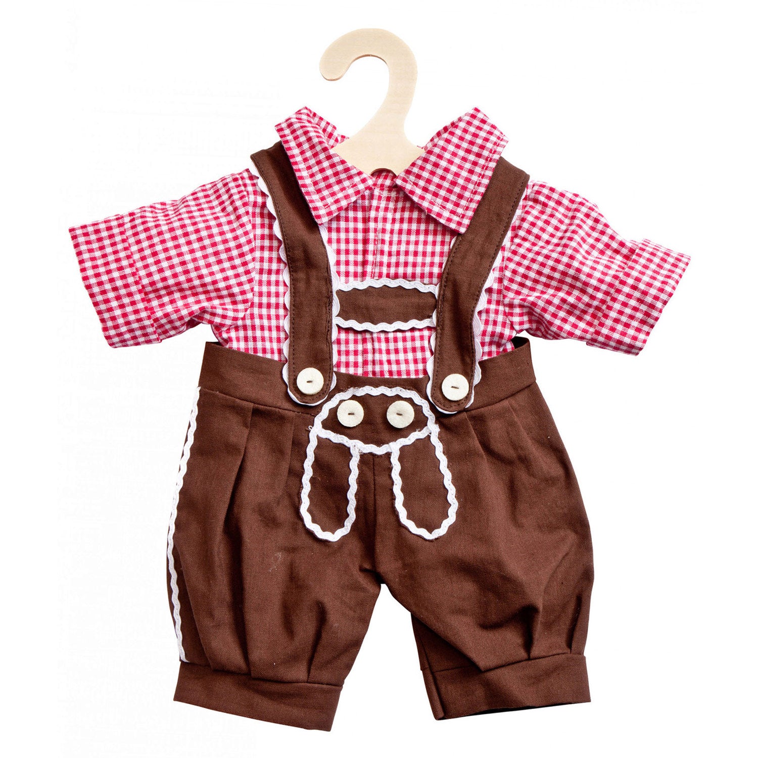 Heless Puppen traditionelle Hosen und Hemd, Größe 28-35 cm