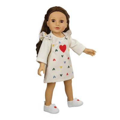 Heless Dolls Pantoffel mit Herz, 38-45 cm