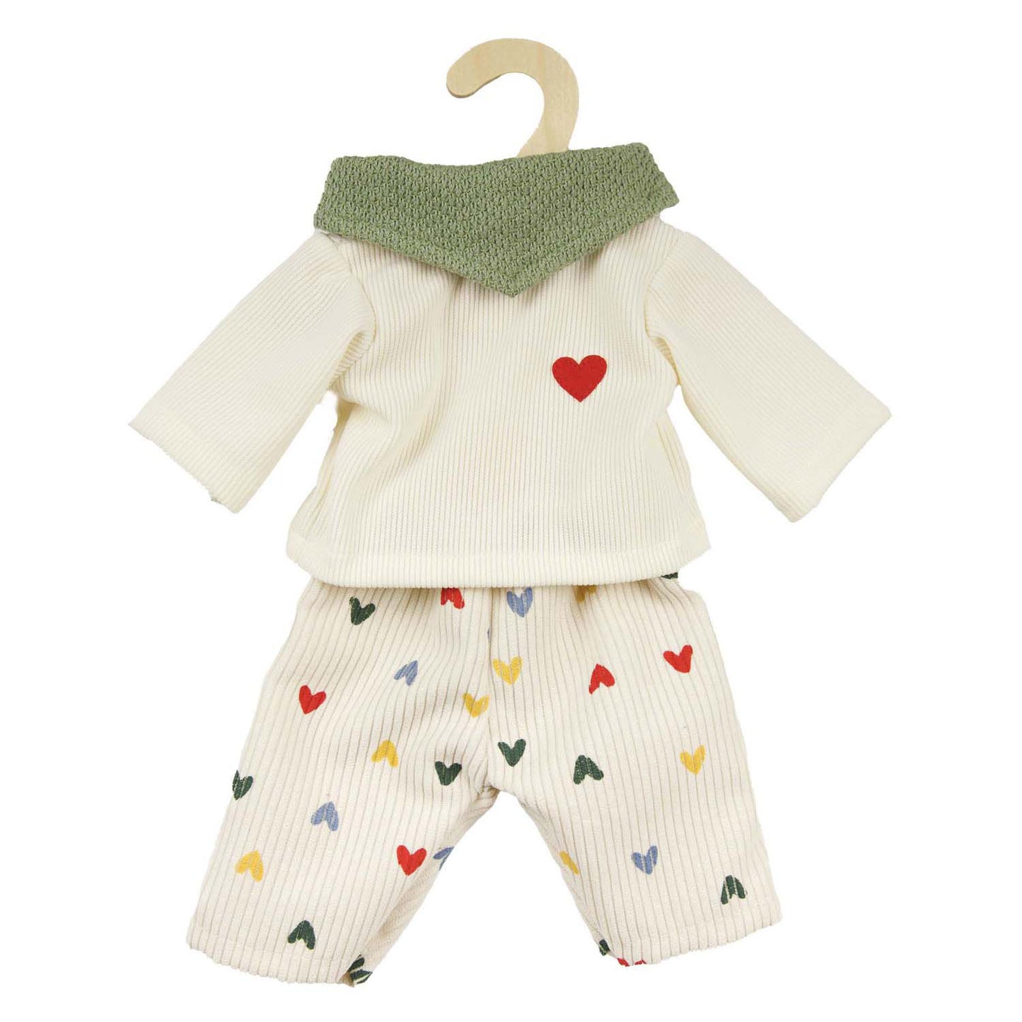 Heless Dolls Rippen-Samthosen Herzkonfetti, 28-35 cm