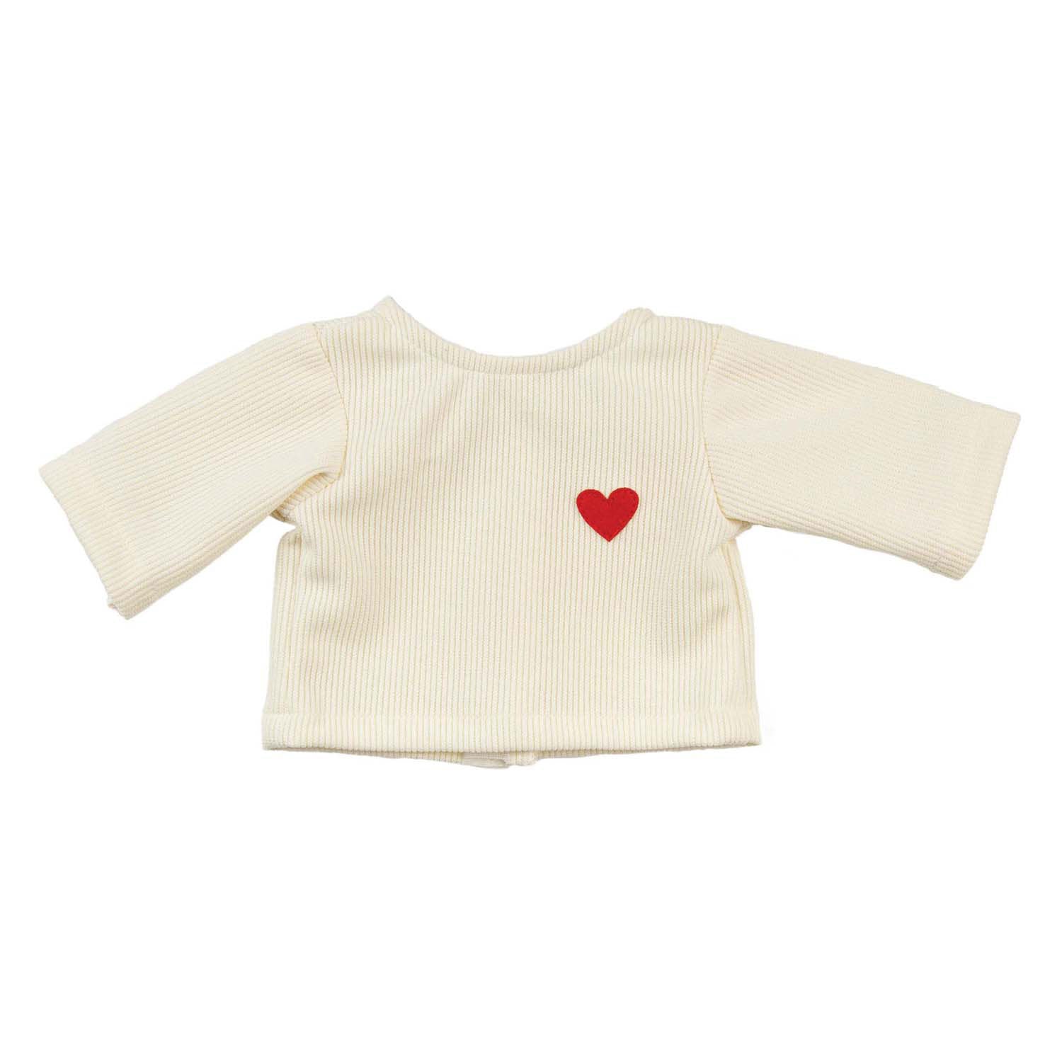 Heless Dolls Rippen-Samthosen Herzkonfetti, 28-35 cm