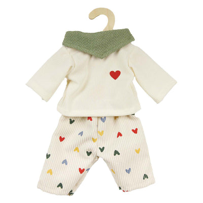 Heless Dolls Rippen-Samthosen Herzkonfetti, 35-45 cm