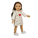 Heless Dolls Pantoffel mit Herz, 30-34 cm