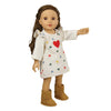 Heless Doll Stiefel Wildleder, 30-34 cm
