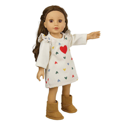 Heless Doll Stiefel Wildleder, 30-34 cm