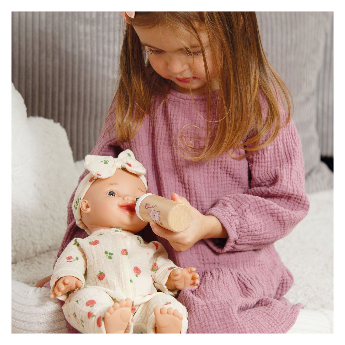 Heless Holzpuppen-Babyset Schaf - 3-tlg.