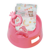 Heless Puppentöpfchen mit Zubehör rosa - 15cm - afbeelding 1