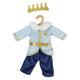 Heless Puppenoutfit Winterprinz Luka mit Krone und Kragen - Größe 35-45 cm
