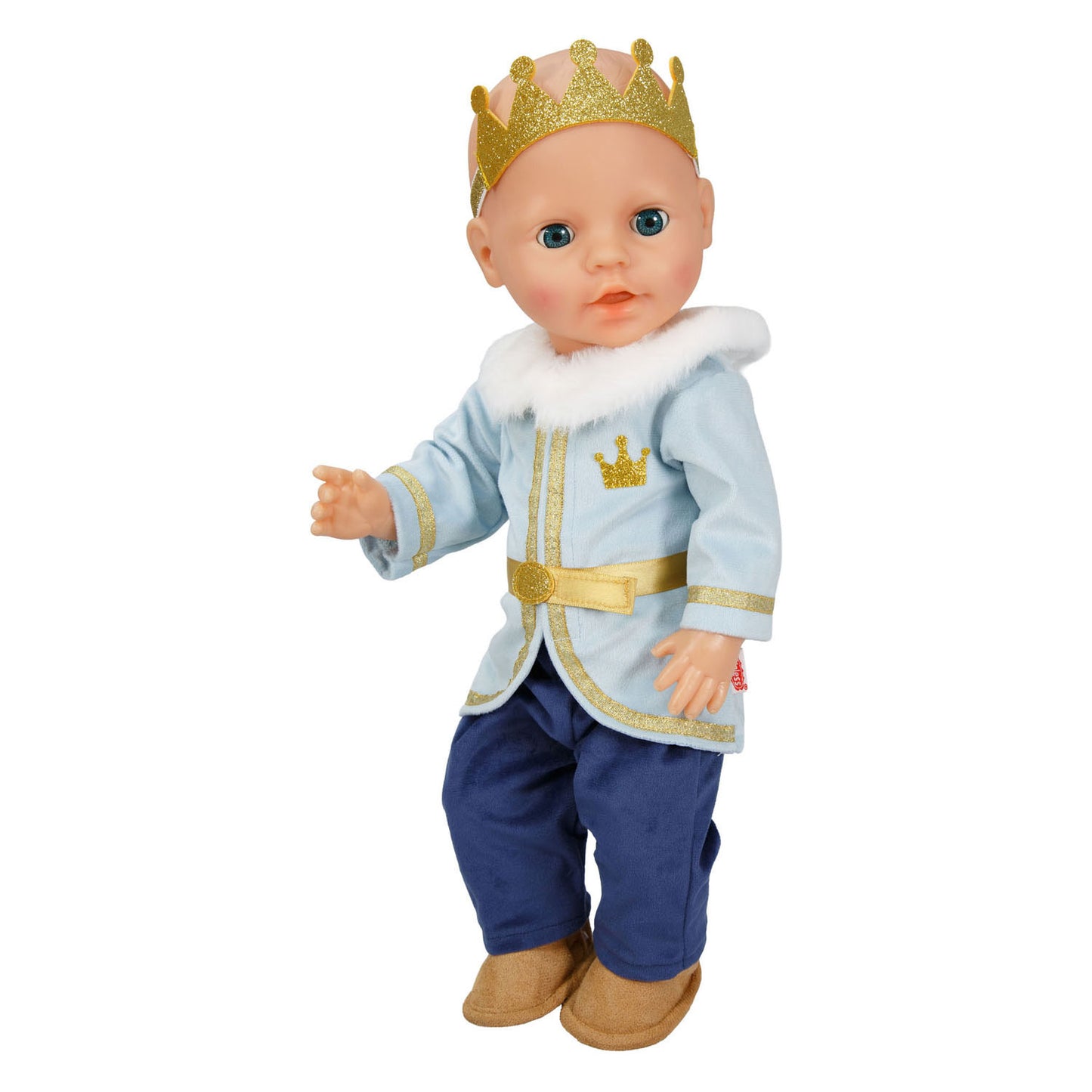 Heless Puppenoutfit Winterprinz Luka mit Krone und Kragen - Größe 35-45 cm