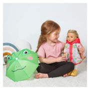 Heless Regenanzug für Puppen mit Regenmantel, Regenschirm und Stiefeln – Größe 28–35 cm - afbeelding 5