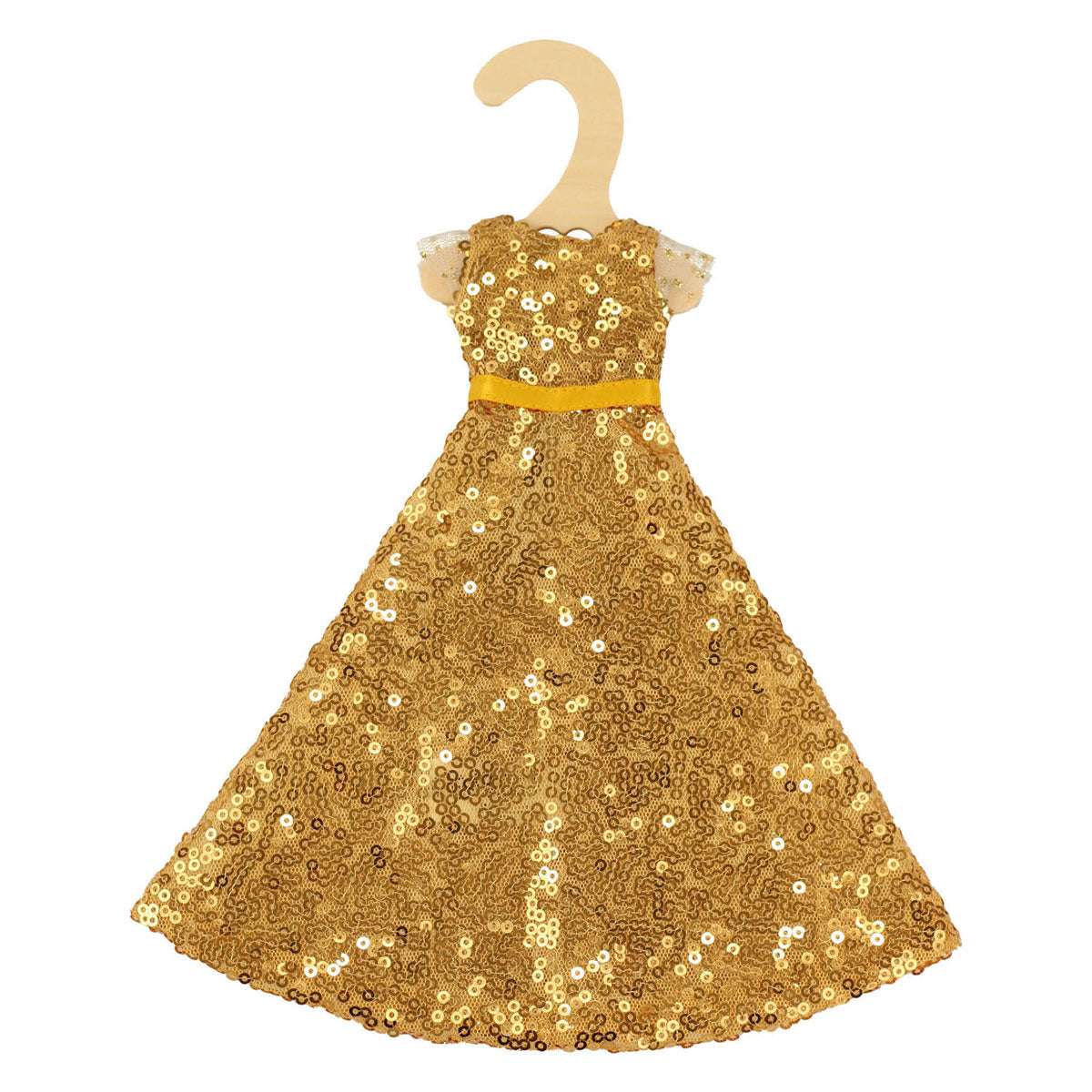 Heless Paillettenkleid Goldstar für Modepuppen – 29 cm