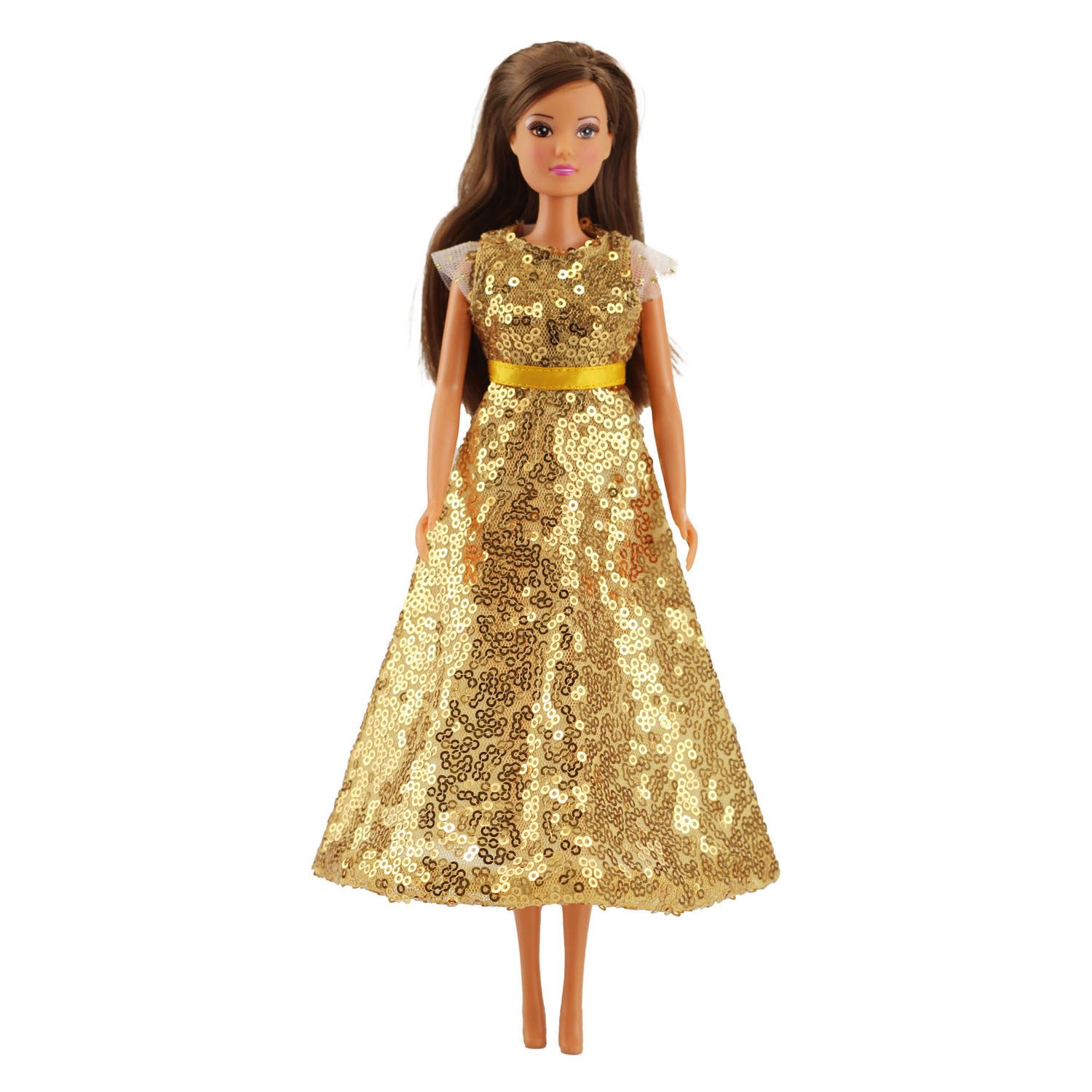 Heless Paillettenkleid Goldstar für Modepuppen – 29 cm