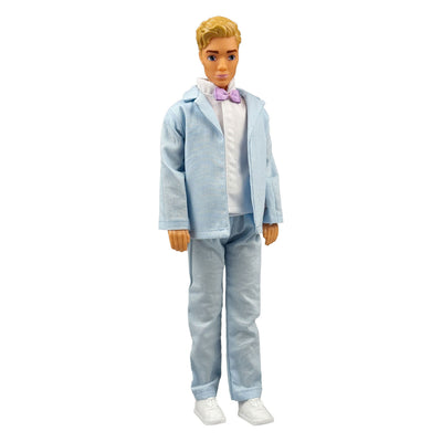 Hellblauer Smoking von Heless für Modepuppen – 29 cm