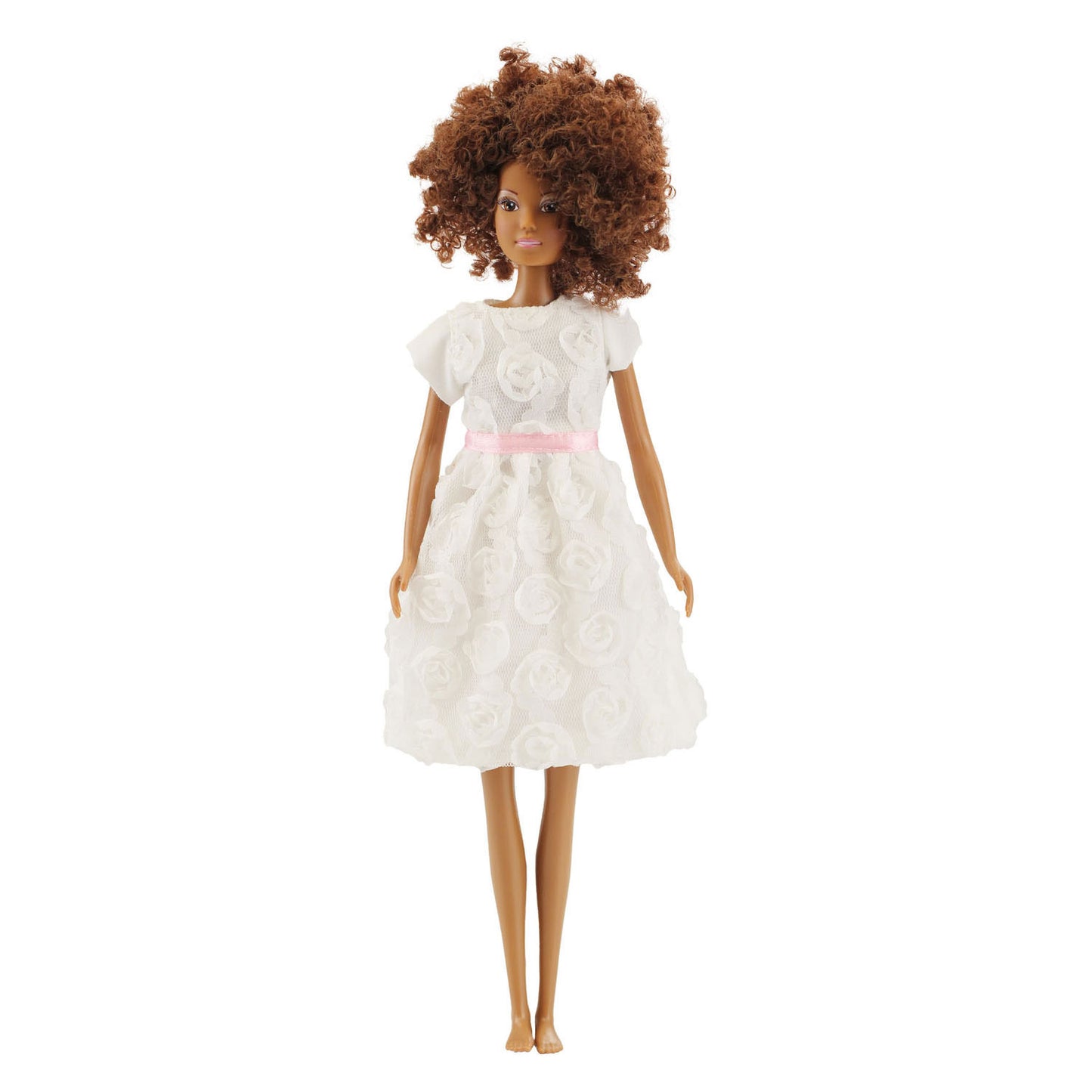 Heless weißes Kleid für Modepuppen – 29 cm