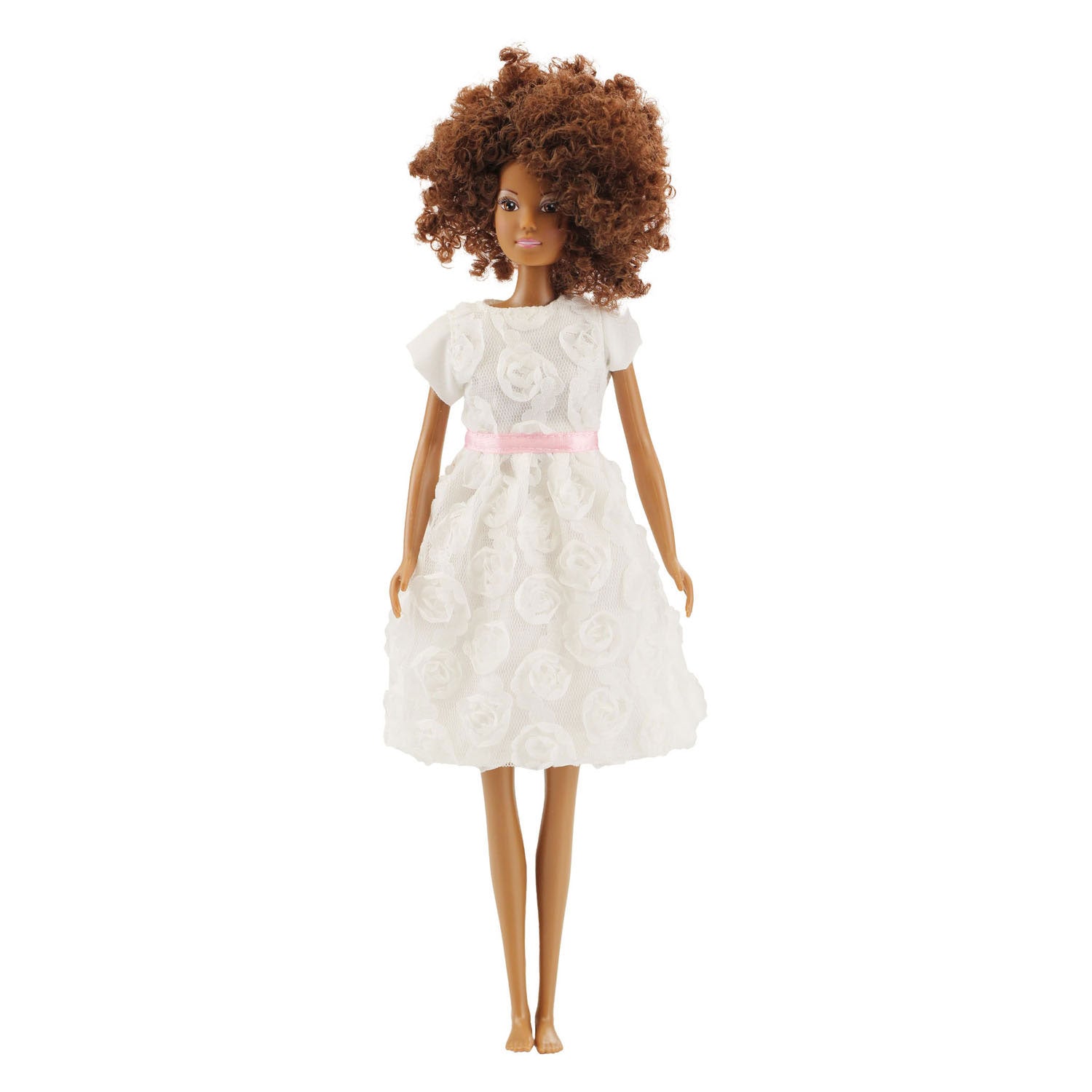 Heless weißes Kleid für Modepuppen – 29 cm