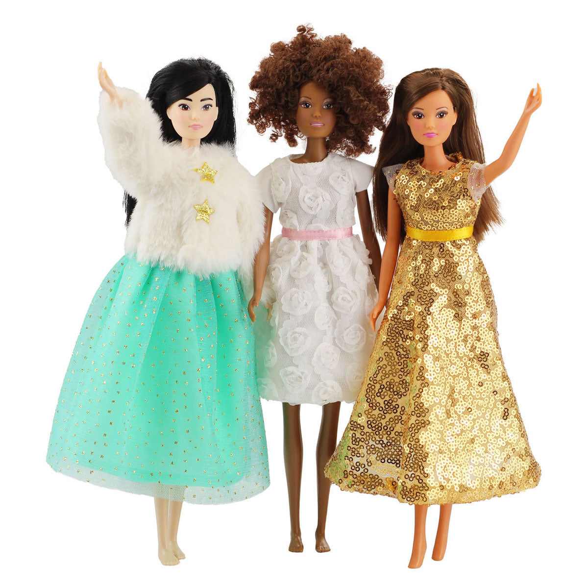 Heless weißes Kleid für Modepuppen – 29 cm