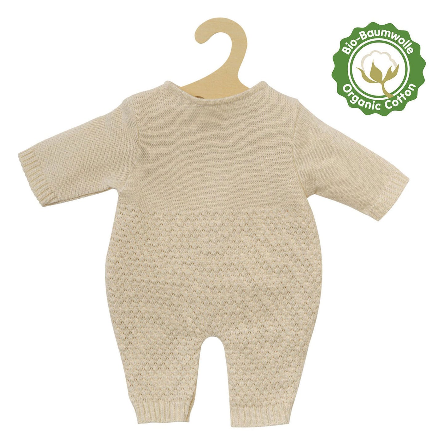 Heless Mädchen-Babypuppe mit gestricktem Strampler – 34 cm