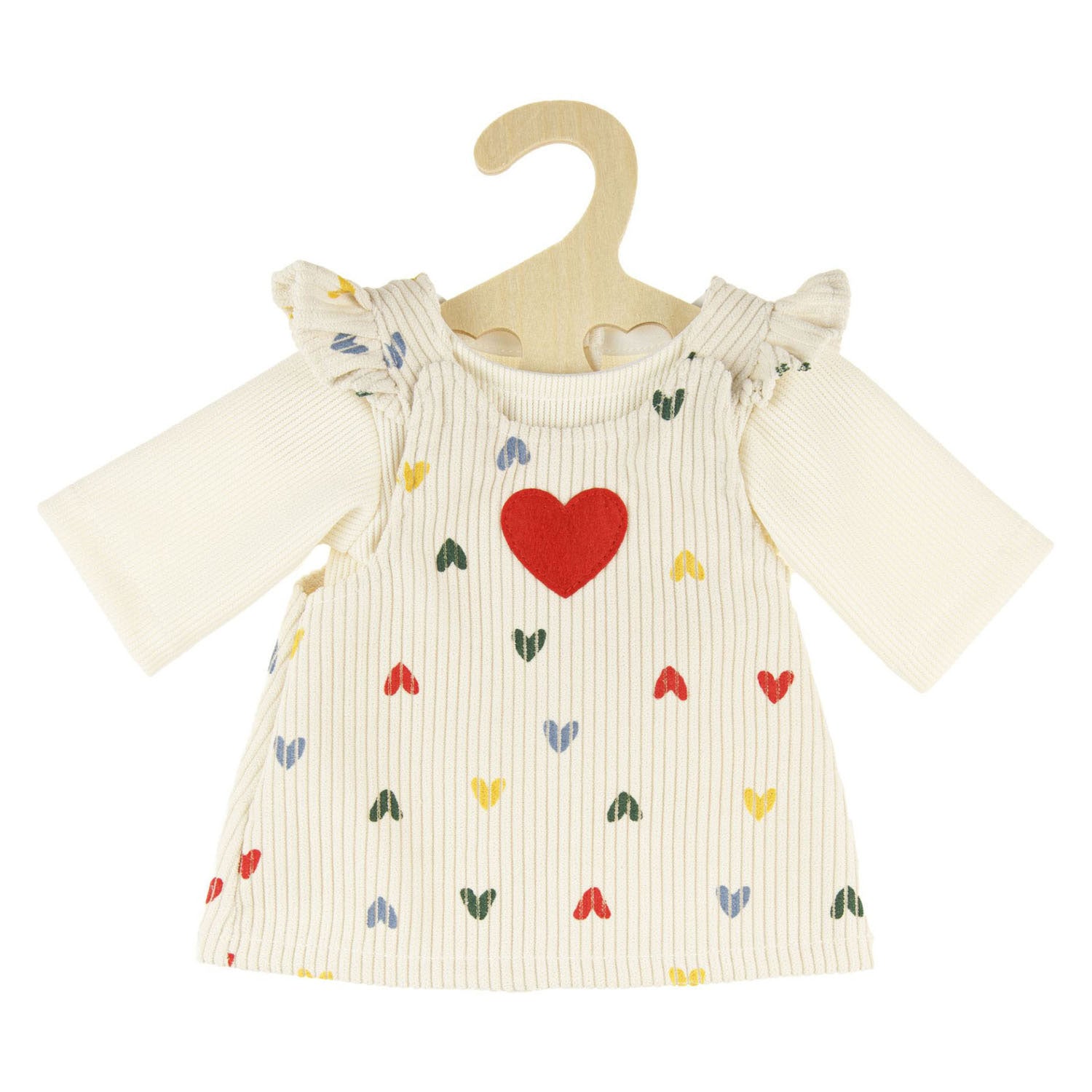 Heless Mädchen-Babypuppe mit Cordkleid – 34 cm