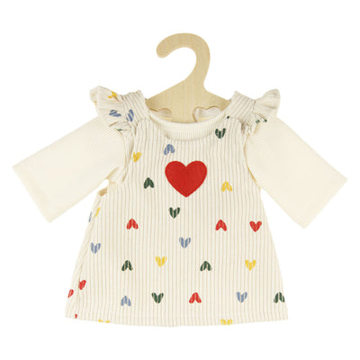 Heless Mädchen-Babypuppe mit Cordkleid – 34 cm