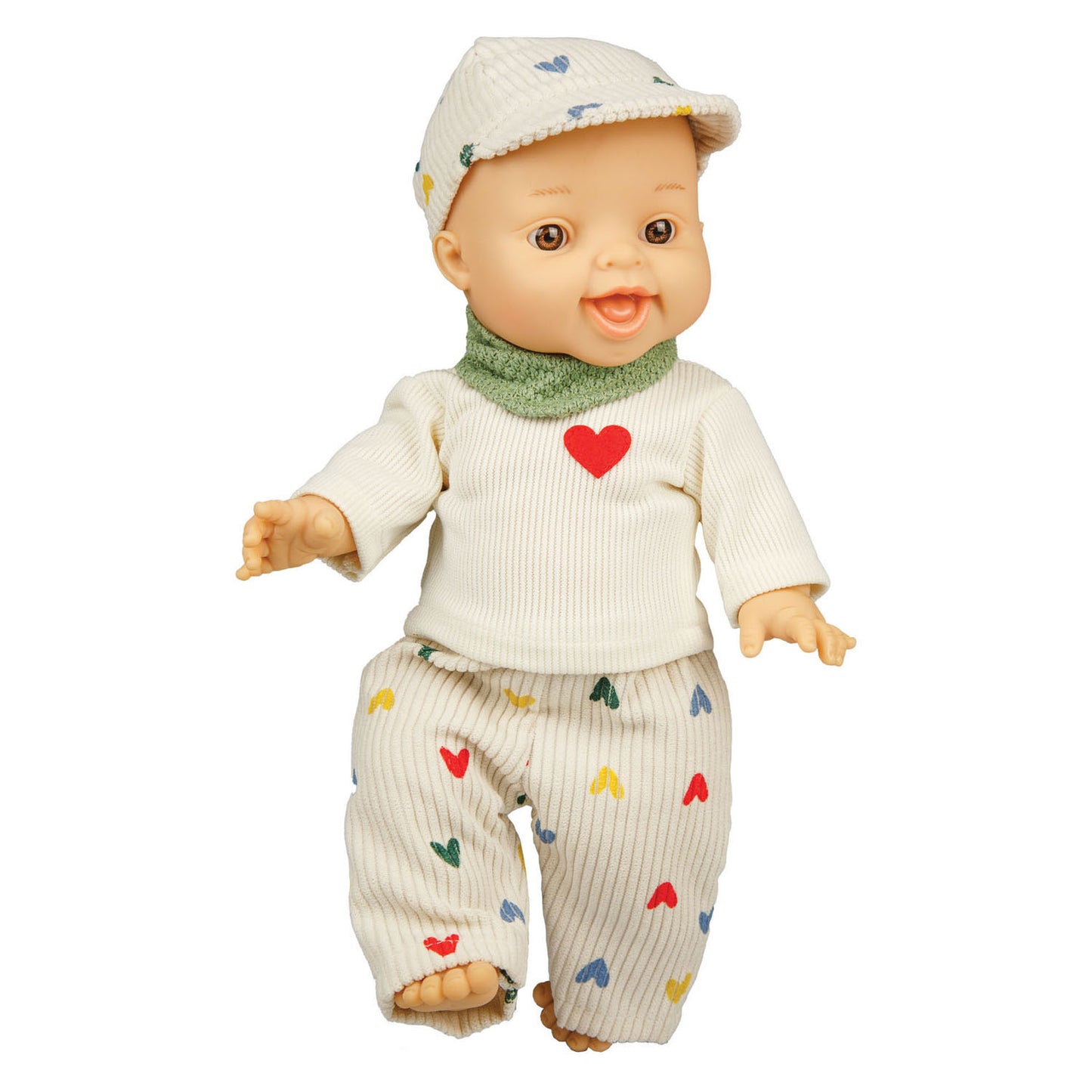 Heless Jungen-Babypuppe mit Cord-Outfit – 34 cm