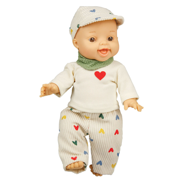 Heless Jungen-Babypuppe mit Cord-Outfit – 34 cm