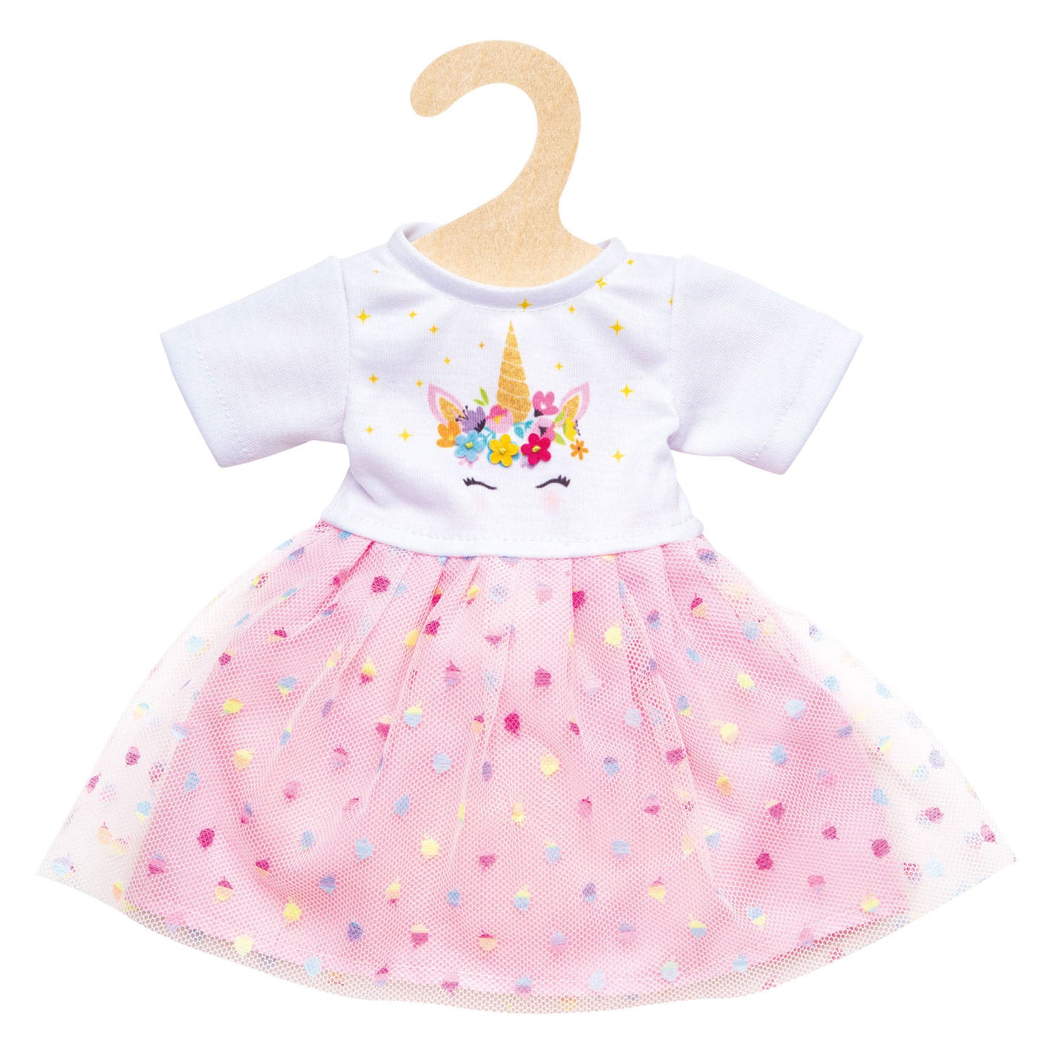 Heless Mädchen-Babypuppe mit Einhornkleid Hannah – 34 cm