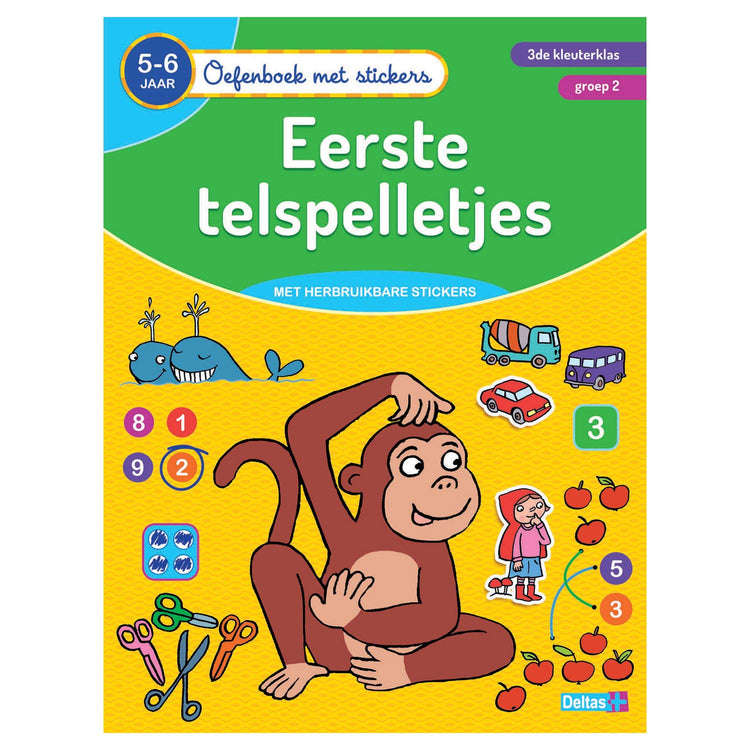 Deltas-Übungsbuch mit Aufklebern Zählspiele (5-6 Jahre)