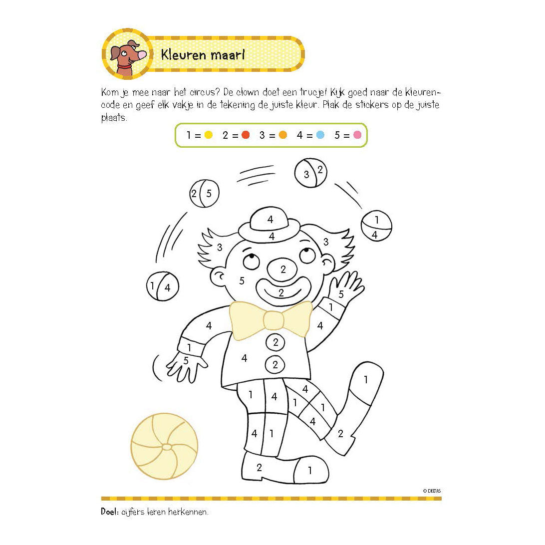 Deltas-Übungsbuch mit Aufklebern Zählspiele (5-6 Jahre)