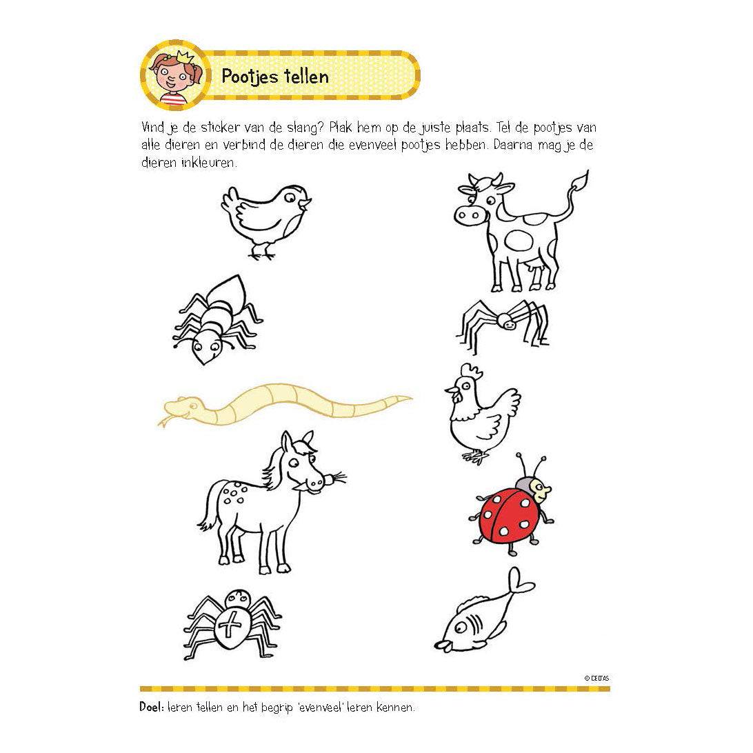 Deltas-Übungsbuch mit Aufklebern Zählspiele (5-6 Jahre)