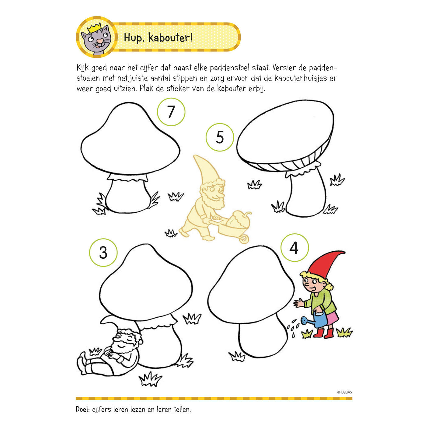 Deltas-Übungsbuch mit Aufklebern Zählspiele (5-6 Jahre)